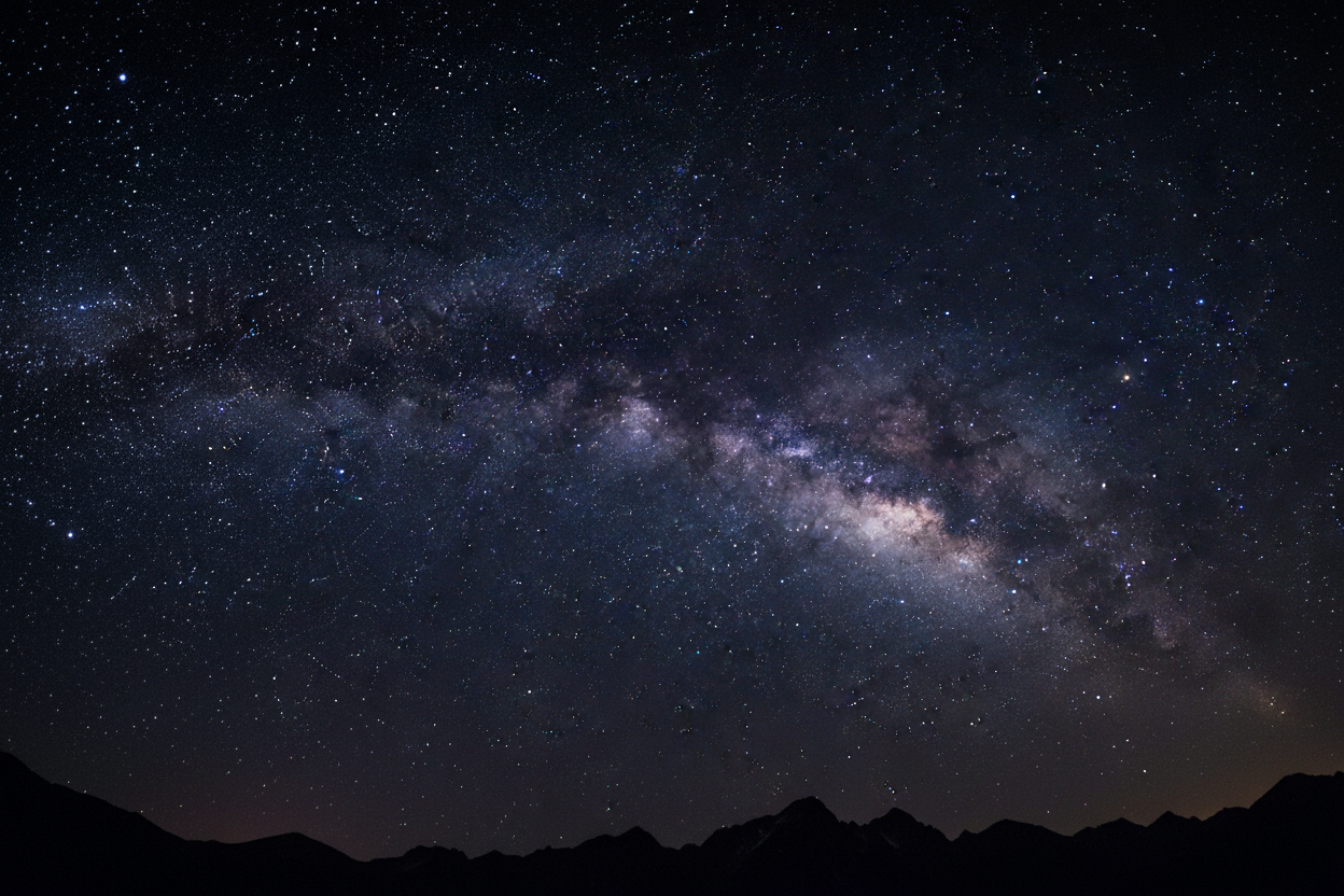 a starry night sky, high-resolution