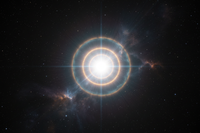 One single glowing bright star